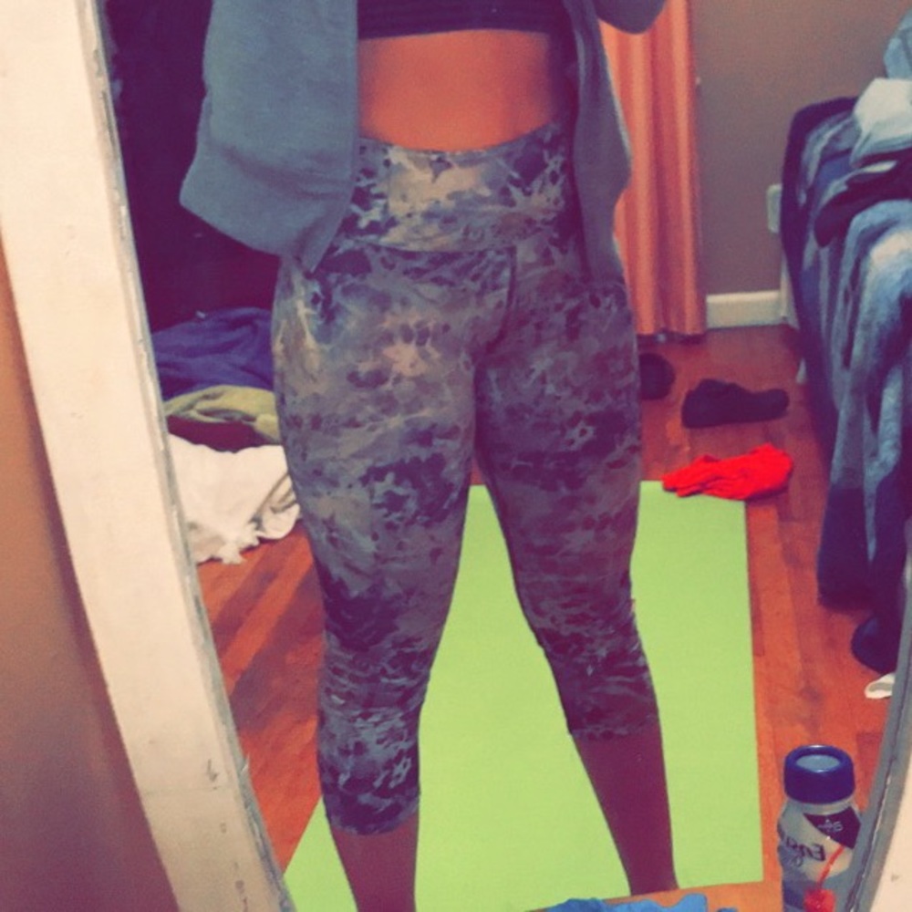 Pink / grey workout leggings